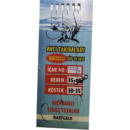 3 İĞNELİ HAZIR DİP TAKIMI 1523/6 NUMARA BEYAZ İĞNELİ