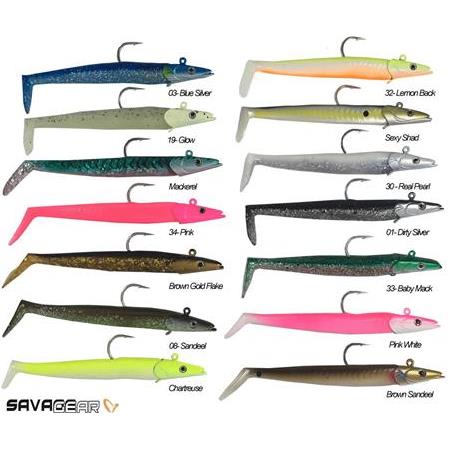 SAVAGE GEAR LURES SANDEEL 12.5cm 23gr 2+1 SİLİKON BALIK YEM