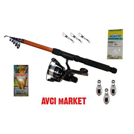 KIYI BALIKÇILIĞI İÇİN KAMIŞ MAKİNE FULL OLTA SETİ 5