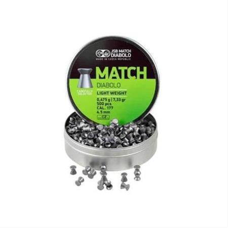 JSB MATCH DIABOLO LIGHT WEIGHT 4.5MM HAVALI SAÇMA 500PCS