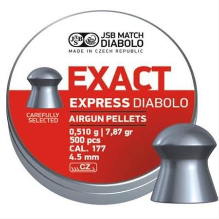 JSB EXACT EXPRESS DIABOLO AIRGUN PELLETS 4,51MM 500PCS