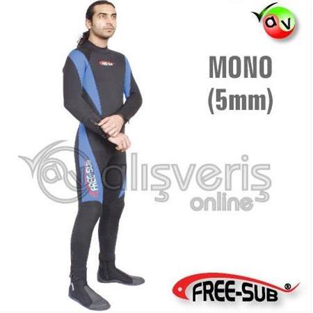 FREE-SUB DÖRT MEVSİM MONO SCUBA ELBİSE 5mm.