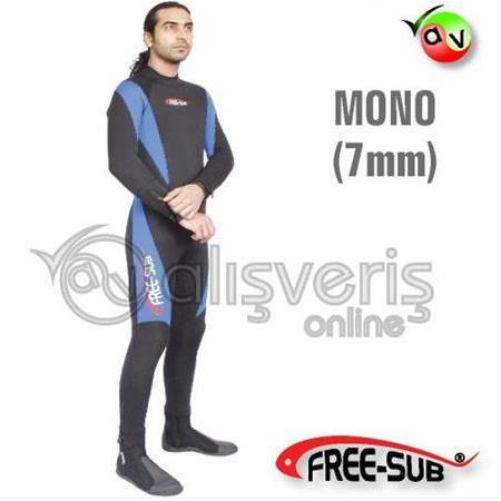 FREE-SUB DÖRT MEVSİM MONO SCUBA ELBİSE 7mm.