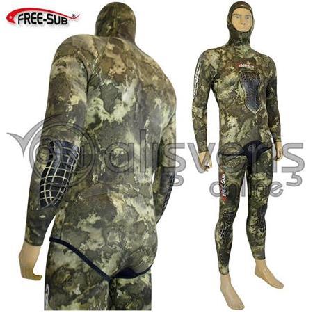 Free-Sub Seal Green Comfort Avcı Dalış Elbisesi 3mm