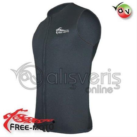 FREE-MOTO NEOPREN TERMAL İÇLİK YELEK SIFIR YAKA