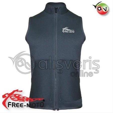 FREE-MOTO NEOPREN TERMAL İÇLİK YELEK DİK YAKA CEPLİ