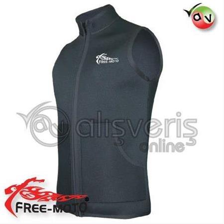FREE-MOTO NEOPREN TERMAL İÇLİK YELEK DİK YAKA CEPLİ