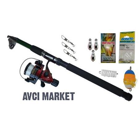 KIYI BALIKÇILIĞI İÇİN KAMIŞ MAKİNE FULL OLTA SETİ