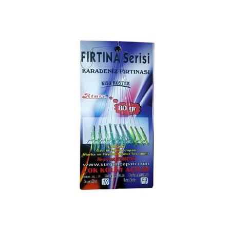 VURGUN 80gr 10 iğneli 3 Renk Yeşil Organze Çapari