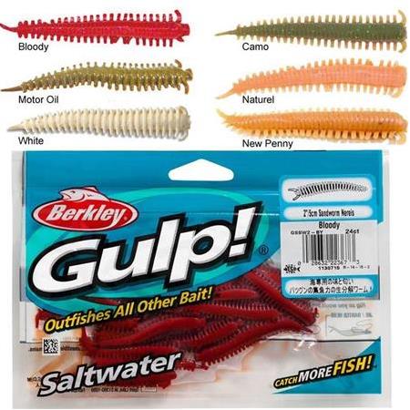 BERKLEY GULP ALIVE SANDWORM 5CM 2IN OLTA YEMİ 24LÜ PAKET