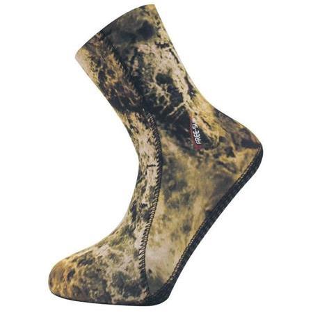 FREE-SUB 7mm CAMO DALIŞ ÇORABI ( OPENCELL - Koruyucu Tabanlı)