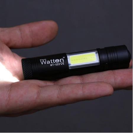 Watton WT-022 Mini Güçlü Şarjlı Pilli EL Feneri Çok Fonksiyonlu