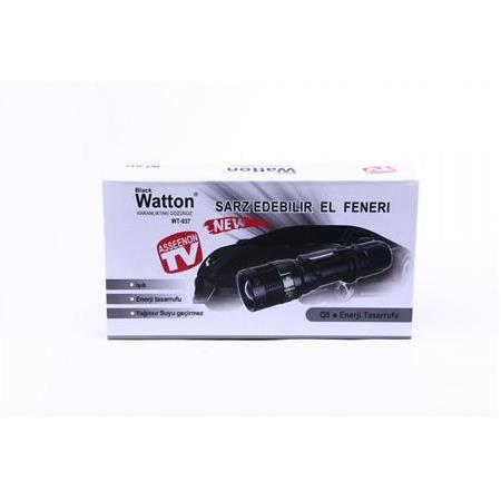 Watton WT-037 Orjinal 500 Lümen Şarjlı Zoomlu Acil Durum Feneri