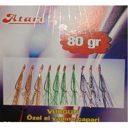 VURGUN 80g 10 iğneli Üç Renkli Renkli Organze Çapari