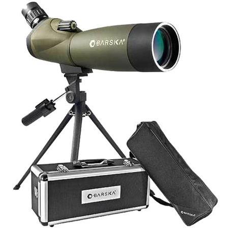 BARSKA BLACKHAWK 20-60X60 WP ANGLED MC GREEN LENS