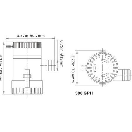 Seaflo 1100Gph Manuel Sintine Pompası