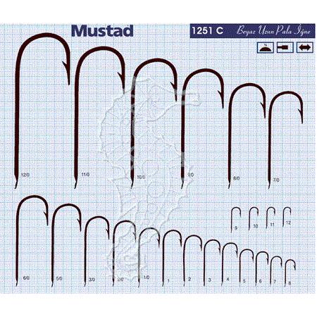 Mustad Olta İğnesi 1251C Uzun Gövde Nickel 100lü Paket