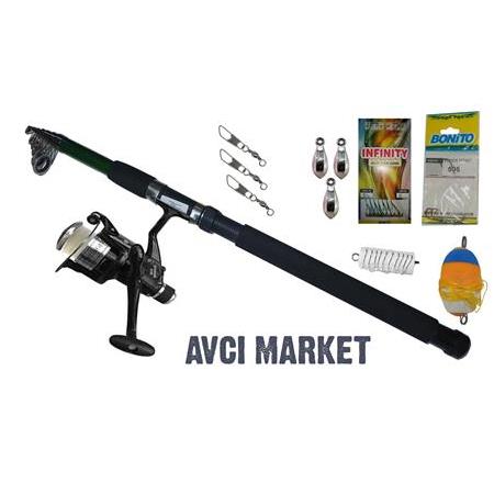 KIYI BALIKÇILIĞI İÇİN KAMIŞ MAKİNE FULL OLTA SETİ 4
